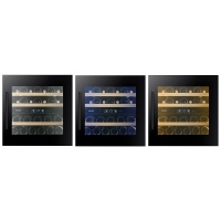 Винный шкаф Dunavox DVS-44.120DB двухзонный в колонну